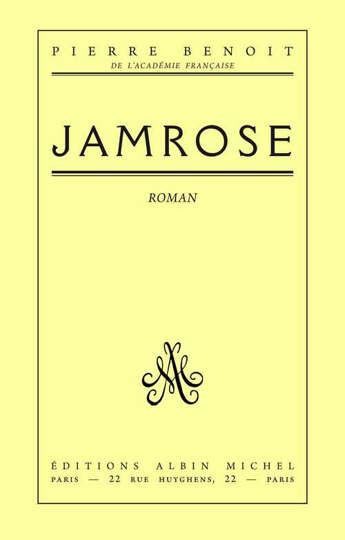 ebook cover of Jamrose, by Pierre Benoit