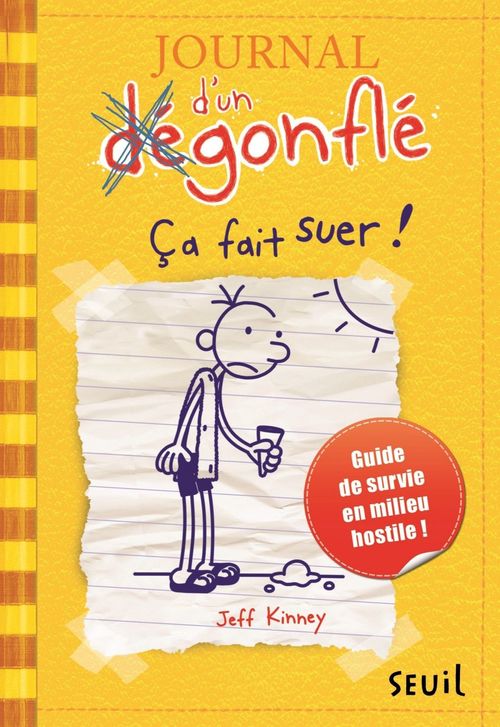 Couverture ebook de Ça fait suer ! Journal d'un dégonflé, tome 4, de Jeff Kinney
