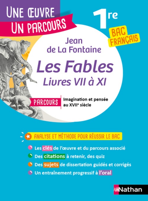 ebook cover of Les Fables - Jean de La Fontaine - Livres VII à XI, by Anne Cassou-Noguès, Jean de La Fontaine