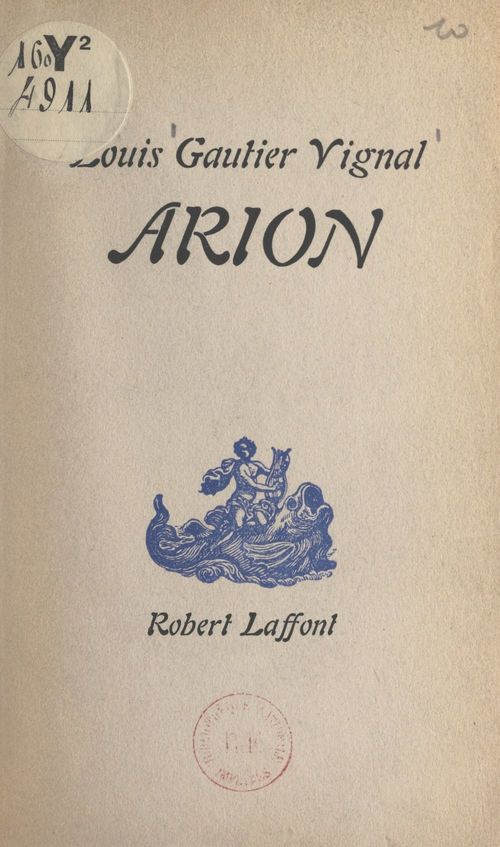 ebook cover of Arion, by Louis Gautier-Vignal