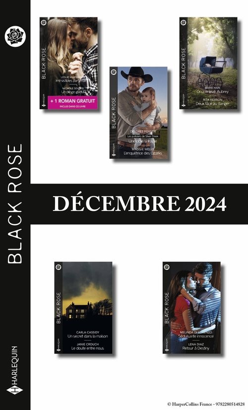Couverture ebook de Pack mensuel Black Rose - 10 romans + 1 titre gratuit (Décembre 2024), de Collectif
