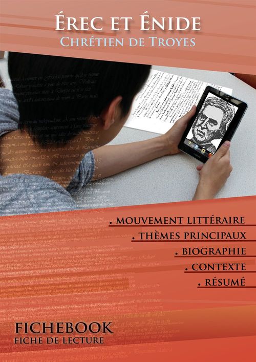 Couverture ebook de Fiche de lecture Érec et Énide - Résumé détaillé et analyse littéraire de référence, de Chrétien de Troyes