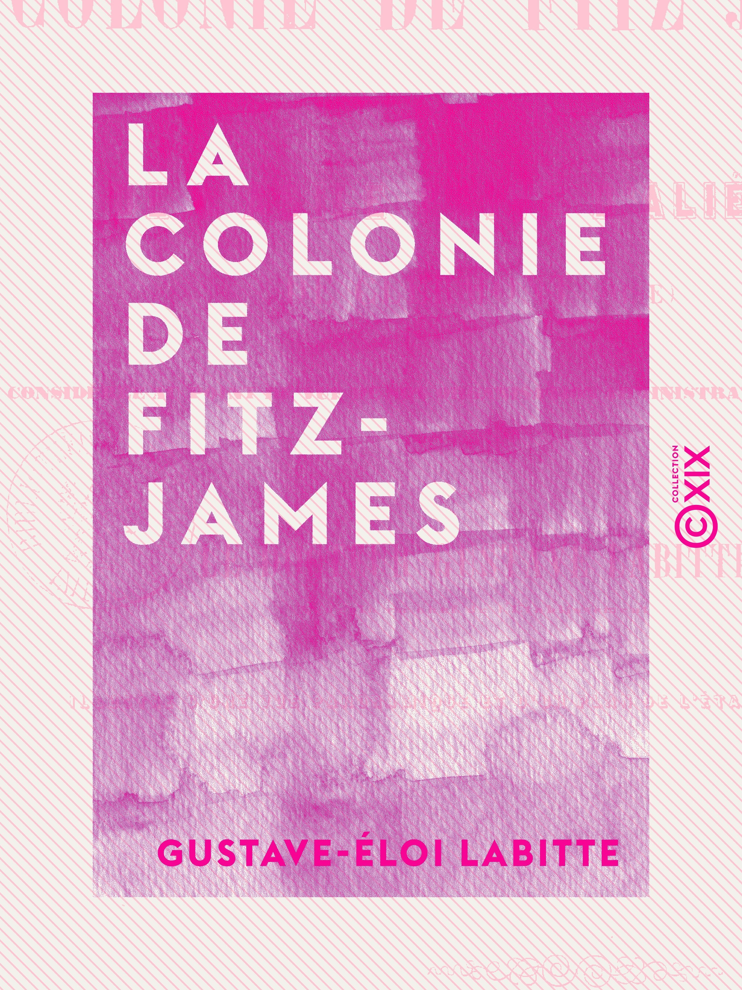ebook cover of La Colonie de Fitz-James - Succursale de l'asile privé d'aliénés de Clermont (Oise), by Gustave-Eloi Labitte