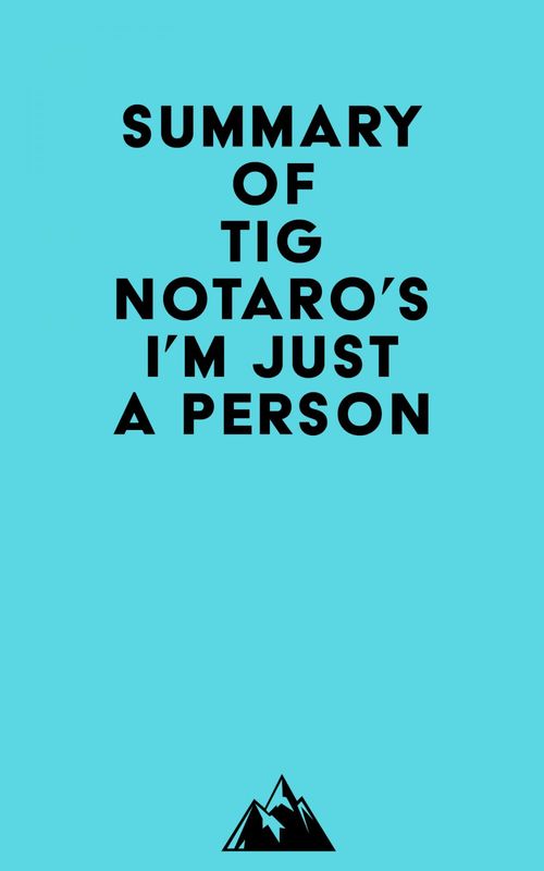 ebook cover of Summary of Tig Notaro's I'm Just a Person, by Everest Media