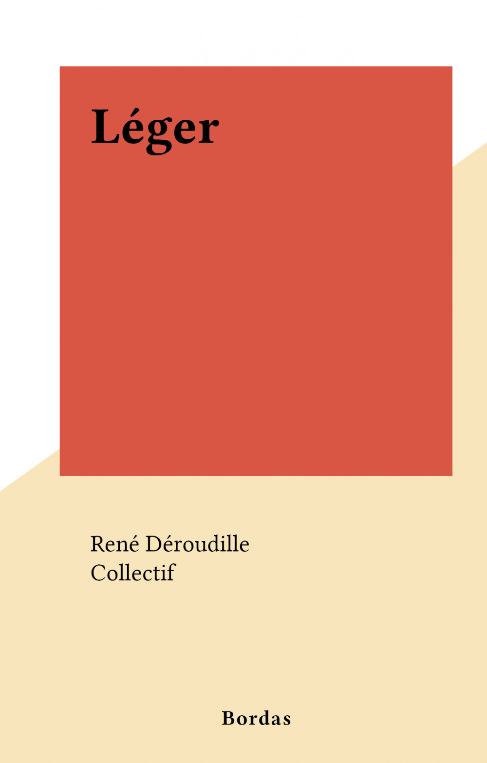 ebook cover of Léger, by Rene Deroudille