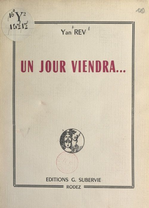 Couverture ebook de Un jour viendra..., de Yan Rev