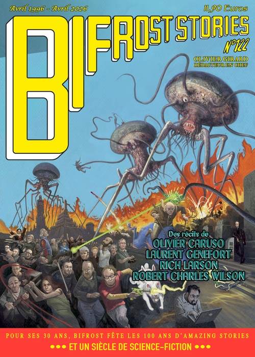 Couverture ebook de Bifrost n°122 - dossier Amazing Stories : un siècle de science-fiction, de Collectif