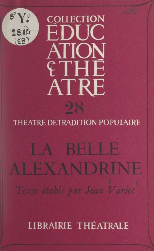 ebook cover of La belle Alexandrine, by Jean Variot