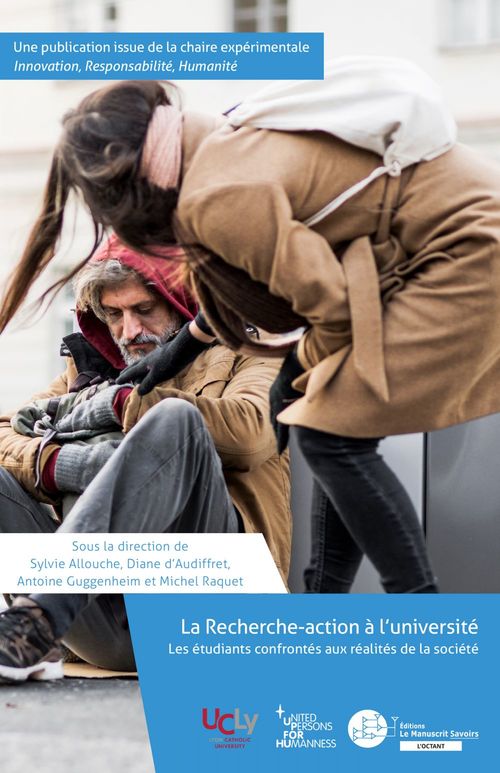 Couverture ebook de La Recherche-action à l´université, de Sylvie Allouche, Diane d' Audiffret, Antoine Guggenheim, Michel Raquet