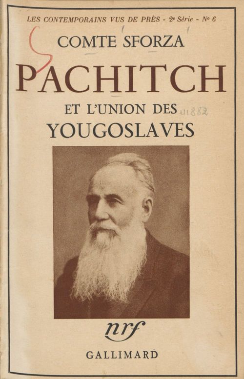 Couverture ebook de Pachitch et l'union des yougoslaves (6), de Comte Sforza