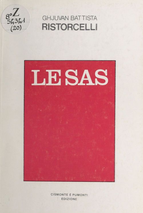 Couverture ebook de Le sas, de Jean-Baptiste Ristorcelli