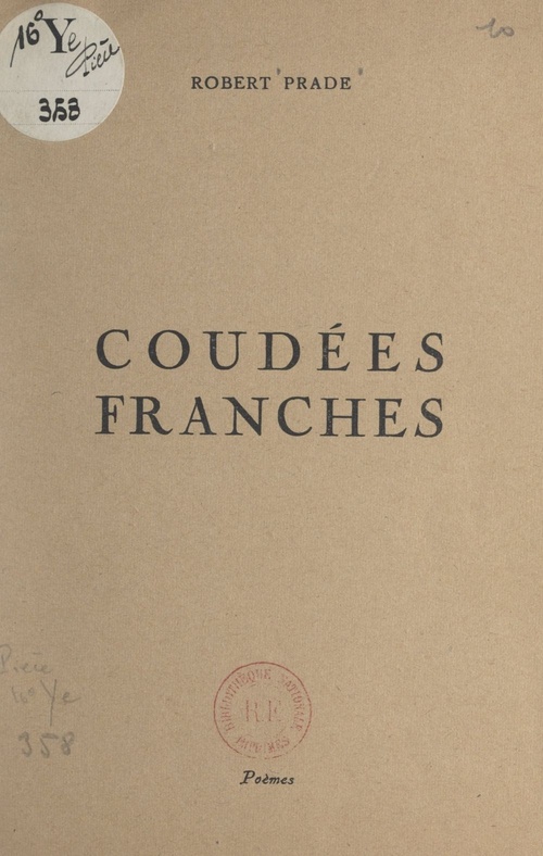 Couverture ebook de Coudées franches, de Robert Prade