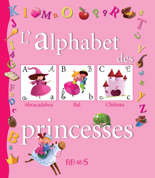 Couverture ebook de L'alphabet des princesses, de Fred Multier