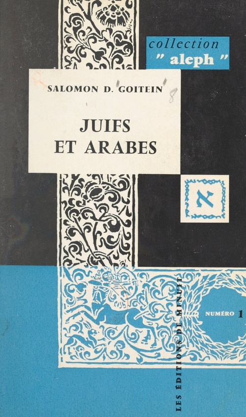 ebook cover of Juifs et Arabes, by Salomon Dov Goitein
