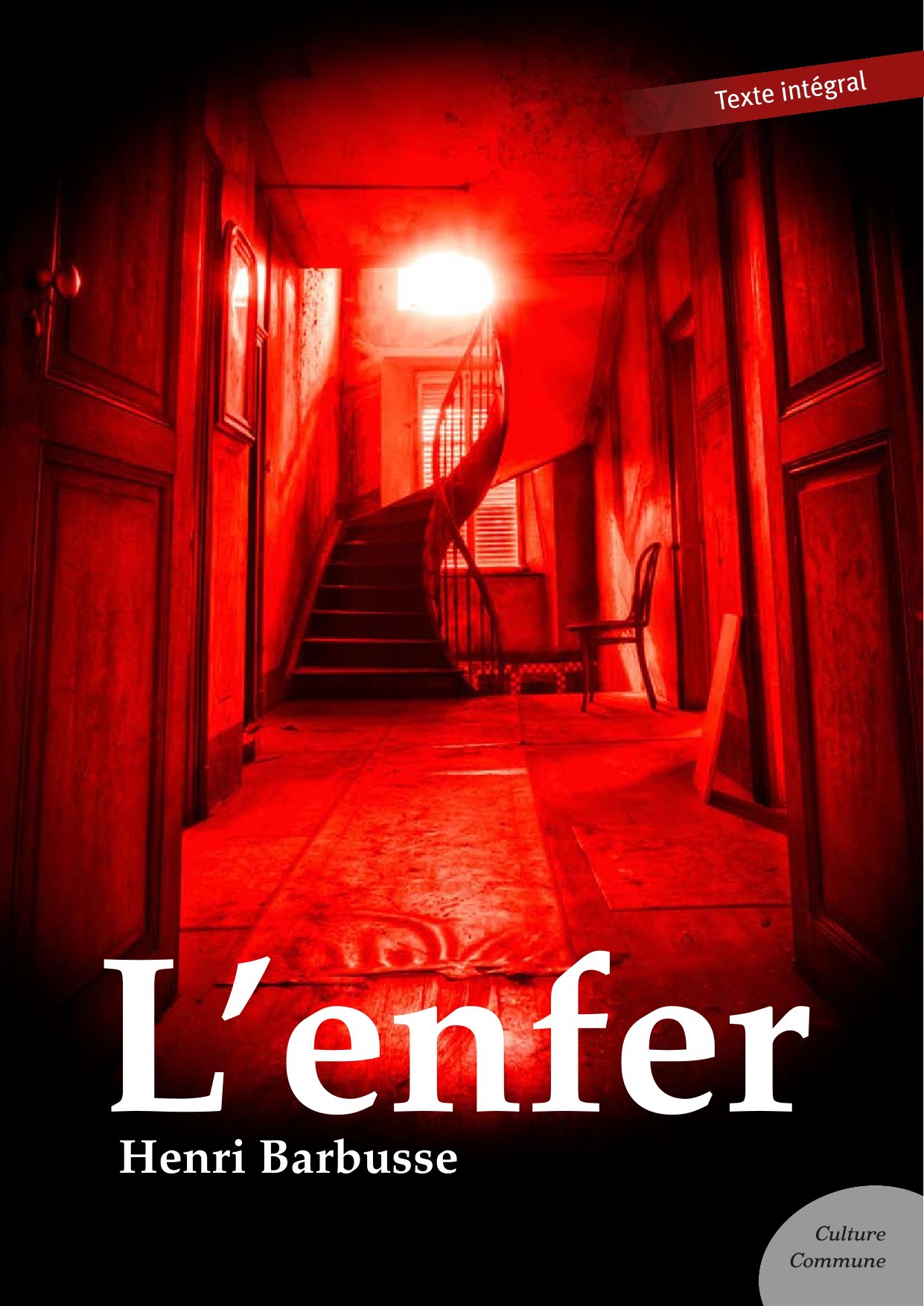 Couverture ebook de L'enfer, de Henri Barbusse