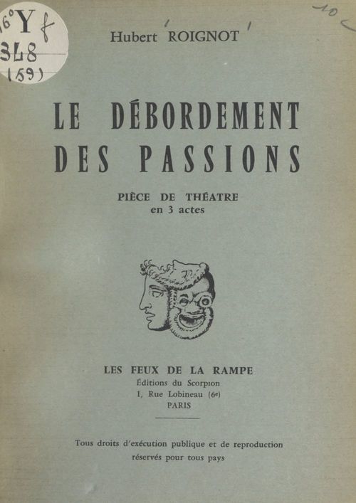 Couverture ebook de Le débordement des passions, de Hubert Roignot