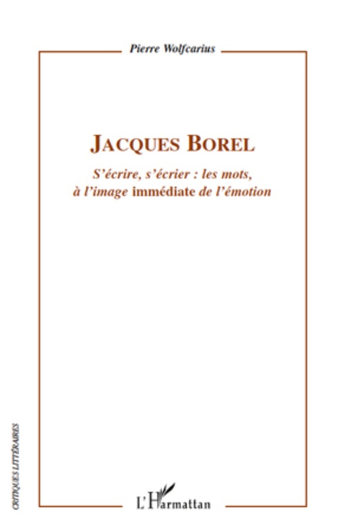ebook cover of Jacques Borel, by Pierre Wolfcarius