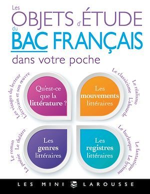 Couverture ebook de Les objets d'étude du bac de français dans votre poche, de Collectif