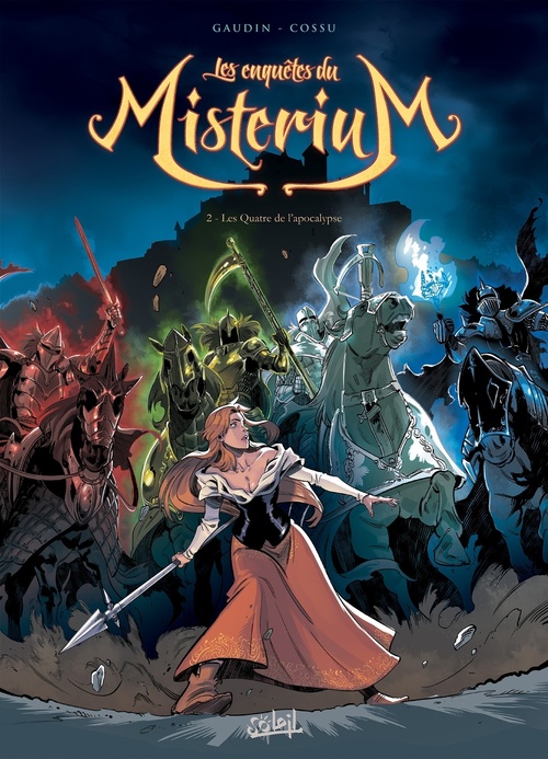 Couverture ebook de Les Enquêtes du misterium T02 - Les Quatre de l'apocalypse, de Jean-charles Gaudin, Brice Cossu