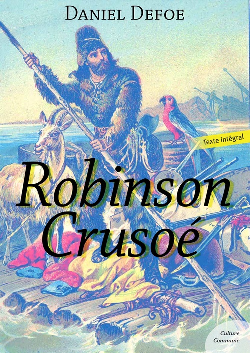 ebook cover of Robinson Crusoé, by Daniel Defoe