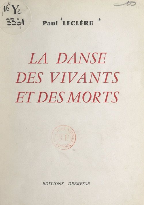 Couverture ebook de La danse des vivants et des morts, de Paul Leclere