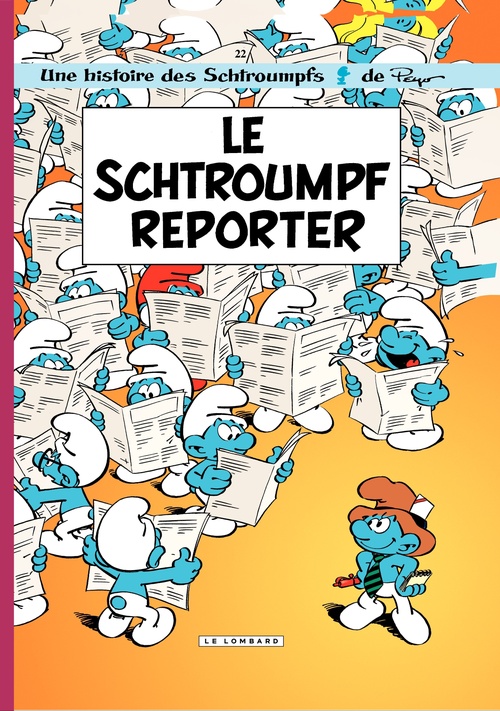 Couverture ebook de Les Schtroumpfs - Tome 22 - Le Schtroumpf reporter, de Peyo