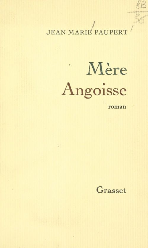 ebook cover of Mère angoisse, by Jean-Marie Paupert