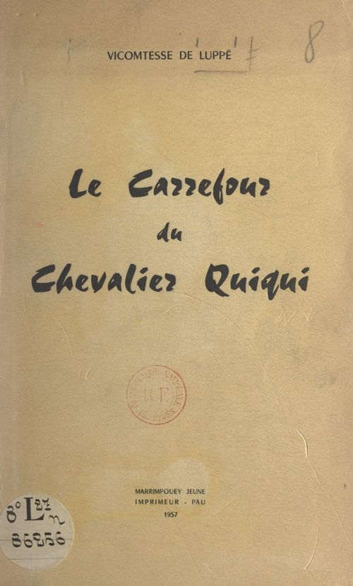 Couverture ebook de Le carrefour du chevalier Quiqui, de Francoise De Luppe