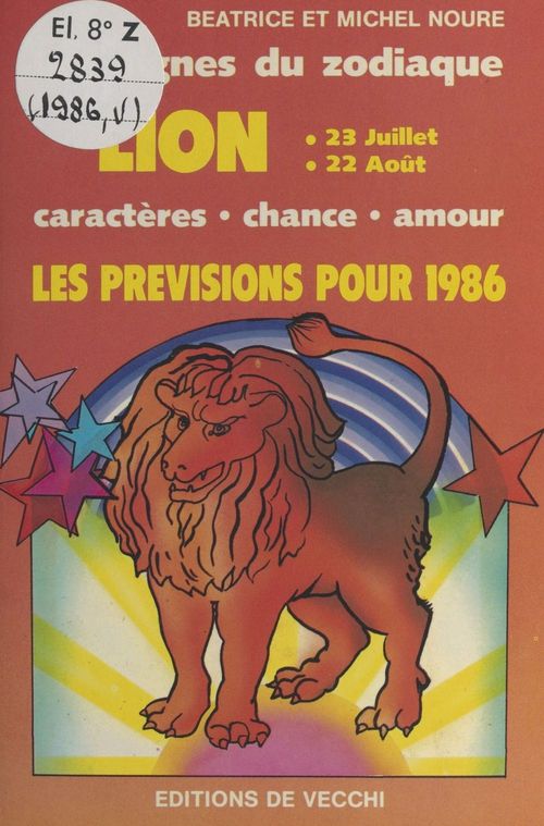 Couverture ebook de Les signes du zodiaque : les prévisions pour 1986, de Beatrice Noure, Michel Noure