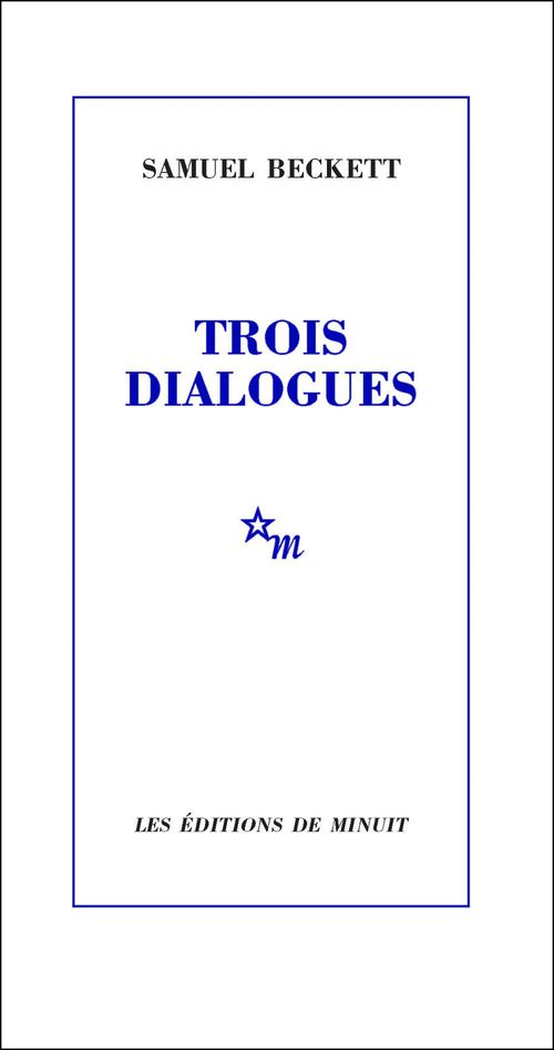Couverture ebook de Trois dialogues, de Samuel Beckett