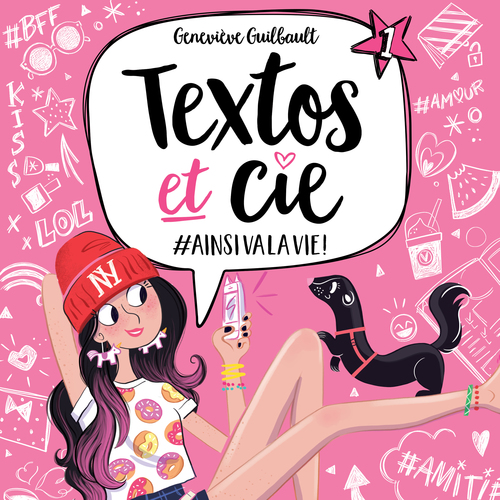 Couverture audiobook de Textos et cie: Tome 1 - #Ainsivalavie, de Guilbault Genevieve
