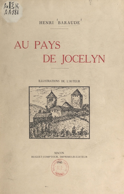 Couverture ebook de Au pays de Jocelyn, de Henri Baraude