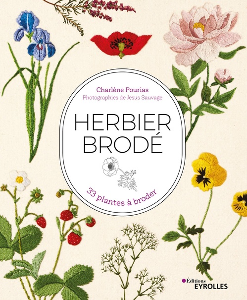 Couverture ebook de Herbier brodé, de Charlène Pourias