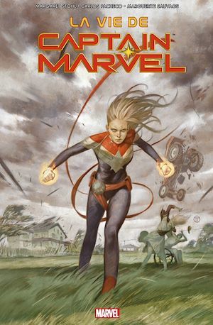Couverture ebook de La vie de Captain Marvel, de Margaret Stohl, Carlos Pacheco