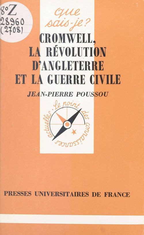 Couverture ebook de Cromwell, de Jean-Pierre Poussou