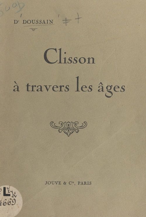 Couverture ebook de Clisson à travers les âges, de Doussain