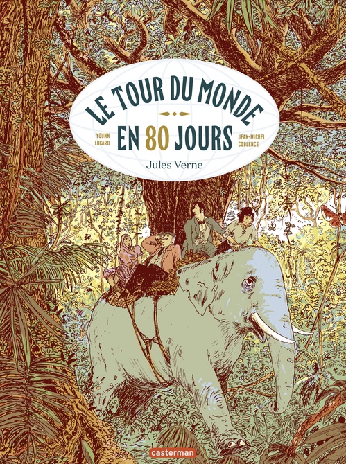 Couverture ebook de Le Tour du monde en 80 jours, de Jean-michel Coblence, Younn Locard