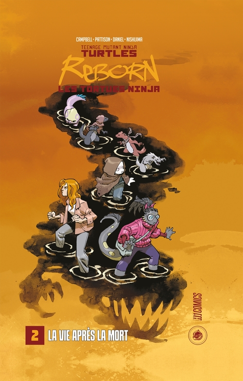 Couverture ebook de Les Tortues Ninja - TMNT Reborn, T2 : La Vie après la mort, de Sophie Campbell