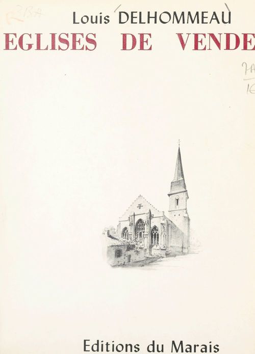 Couverture ebook de Églises de Vendée, de Louis Delhommeau