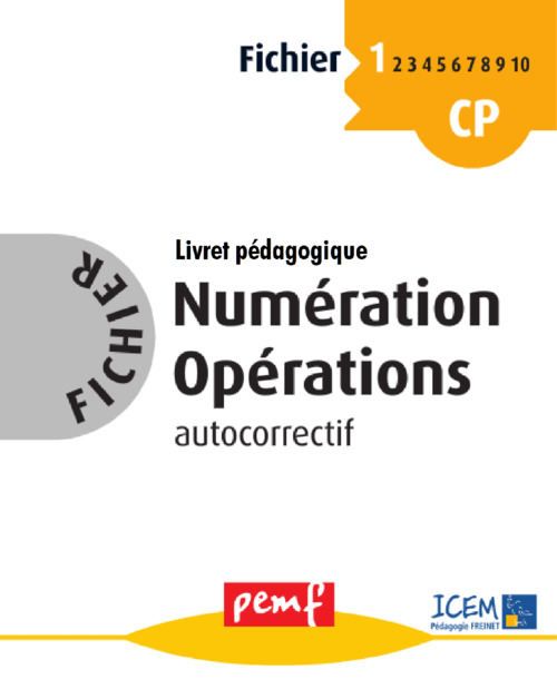 ebook cover of Fichier Numération Opérations 1 pack enseignant (Livret Pédagogique + Fiches Elèves), by Collectif