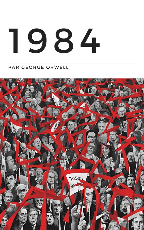 ebook cover of 1984, by George Orwell
