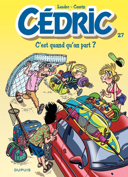 Couverture ebook de Cédric - Tome 27 - C'est quand qu'on part ?, de Raoul Cauvin, Laudec