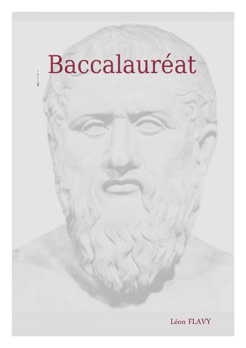 Couverture ebook de BAC PHILO, de Leon Flavy