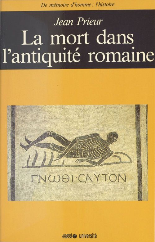 Couverture ebook de La Mort dans l'Antiquité romaine, de Prieur & Prieur