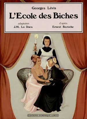 Couverture ebook de L'École des Biches en BD, de Georges Levis