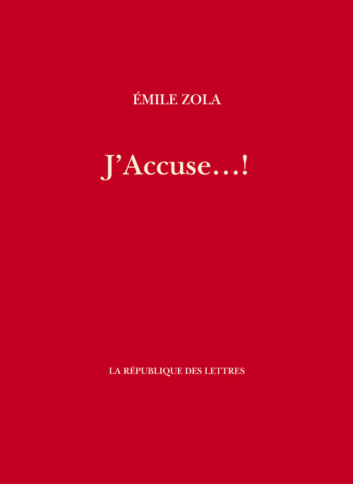 Couverture ebook de J'Accuse...!, de Emile Zola