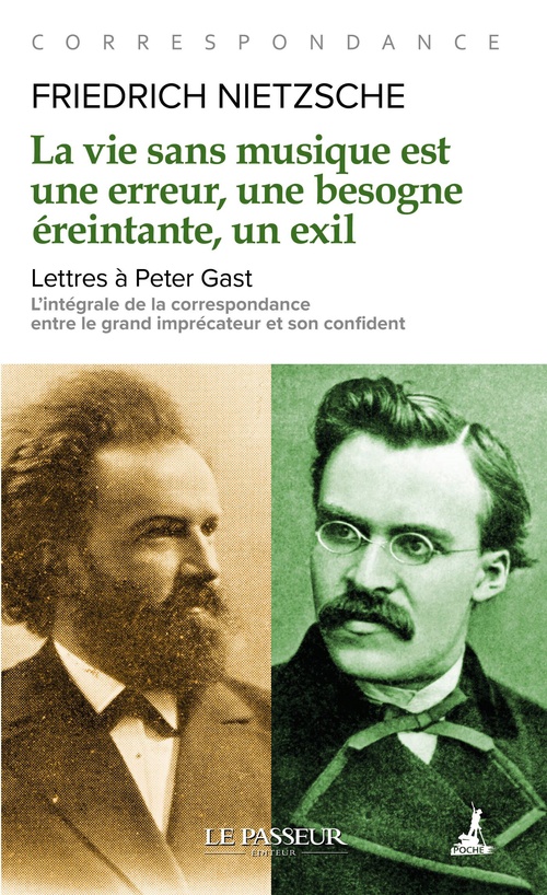 ebook cover of La vie sans musique est une erreur, une besogne éreintante, un exil - Lettres à Peter Gast, by Friedrich Nietzsche