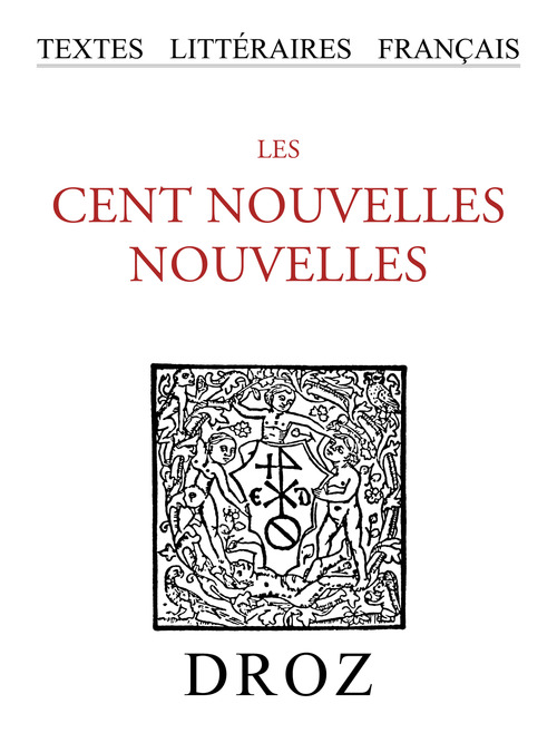 Couverture ebook de Les Cent Nouvelles Nouvelles, de Librairie Droz