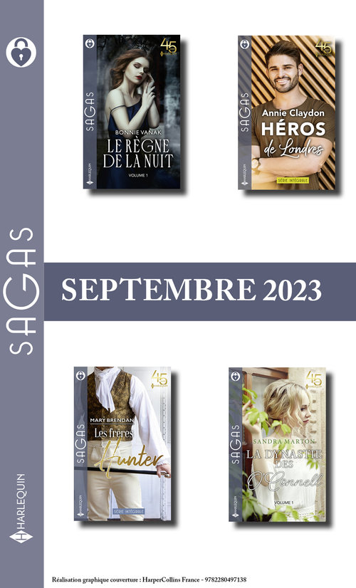 Couverture ebook de Pack mensuel Sagas - 9 romans (Septembre 2023), de Collectif