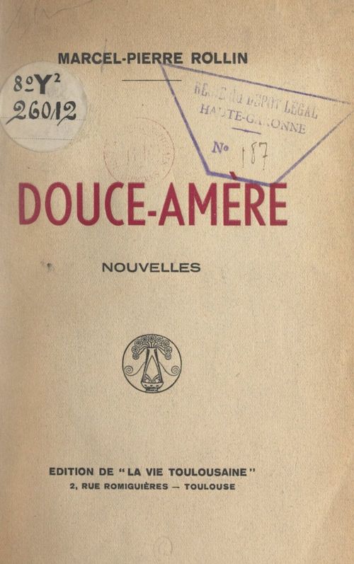 Couverture ebook de Douce-amère, de Marcel-Pierre Rollin